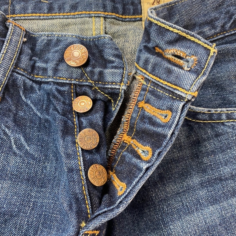 Hollister Y2K Slim Straight Epic Flex Men's Jeans Medium Blue Wash 29x30 - Picture 8 of 10